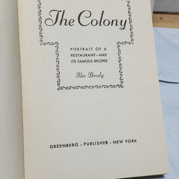 The Colony Portrait of a Restaurant 1945 Iles Brody Number 233 / 750 Signed - Picture 9 of 16